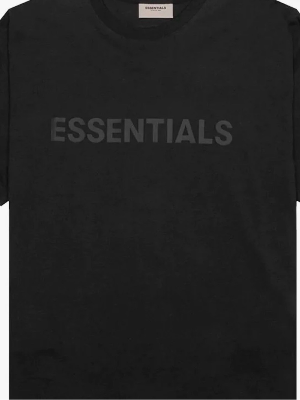 Fear of God ESSENTIALS Black Crewneck Tee
